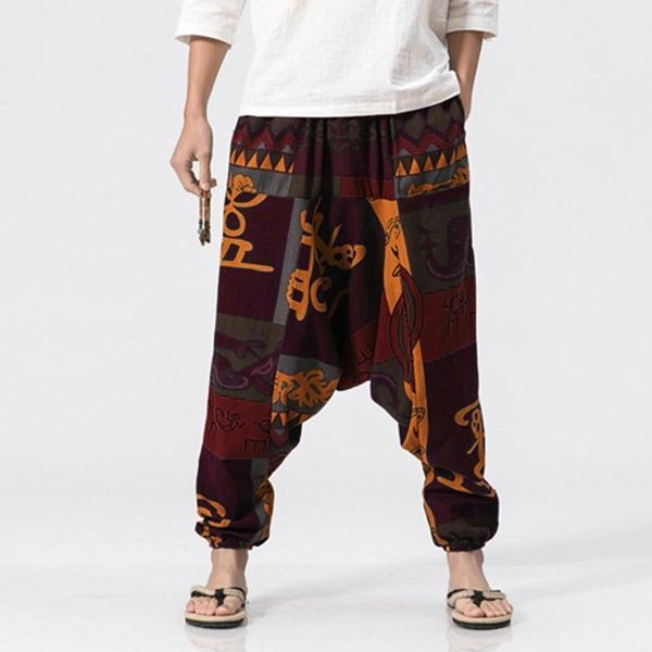 men's pants harem pants cotton linen festival baggy boho trousers retro gypsy comfort streetwear pant trousers for men new, Black
men's pants harem pants cotton linen festival baggy boho trousers retro gypsy comfort streetwear pant trousers for men new, Black