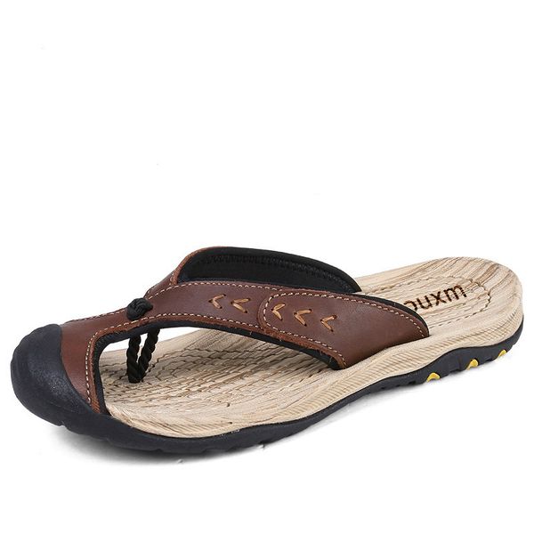 flip flops men summer handmade leather new fashion men's slippers wood grain design sewing outdoor beach man footwear, Black
flip flops men summer handmade leather new fashion men's slippers wood grain design sewing outdoor beach man footwear, Black