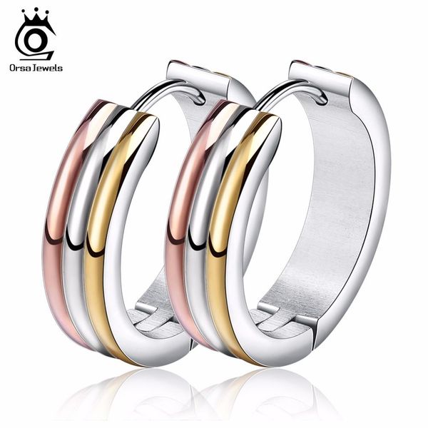orsa jewels unique multi color stainless steel hoop earrings for women fashion party jewelry wholesale gte34, Golden;silver
orsa jewels unique multi color stainless steel hoop earrings for women fashion party jewelry wholesale gte34, Golden;silver