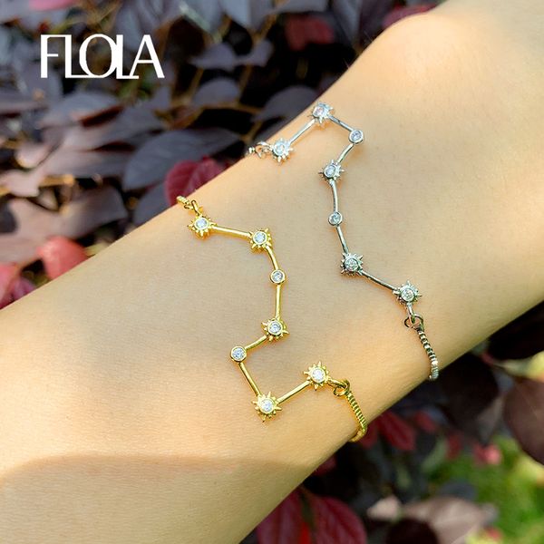 flola silver color constellation bracelets for women big dipper charm bracelet cubic zirconia fashion jewelry wholesale brtc26, Golden;silver
flola silver color constellation bracelets for women big dipper charm bracelet cubic zirconia fashion jewelry wholesale brtc26, Golden;silver