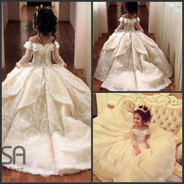 2019 vintage princess flower girls dresses off-shoulder special occasion for weddings ball gown kids pageant first holy communion dresses, White;blue
2019 vintage princess flower girls dresses off-shoulder special occasion for weddings ball gown kids pageant first holy communion dresses, White;blue