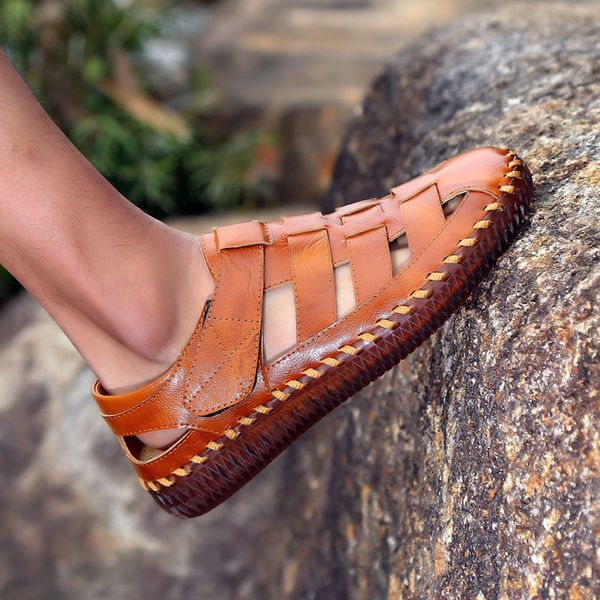 sandals men 2021 summer casual genuine leather flat shoes soft comfortable handmade sewing slip on leisure big size 48, Black
sandals men 2021 summer casual genuine leather flat shoes soft comfortable handmade sewing slip on leisure big size 48, Black