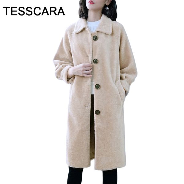 women winter long jacket coat faux wool sheepskin coats thick warm outwear new office lady slim plus size elegant work wear, Black
women winter long jacket coat faux wool sheepskin coats thick warm outwear new office lady slim plus size elegant work wear, Black