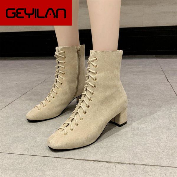 2019 winter high heels suede women low-heeled fashion shoes lace up side zipper shoes non-slip soft women boots g002, Black
2019 winter high heels suede women low-heeled fashion shoes lace up side zipper shoes non-slip soft women boots g002, Black
