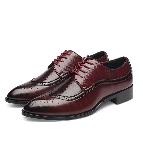 men's fashion retro lace-up blucher derby brogue wingtip business dress shoes for male party wedding shoes size 38-48, Black
men's fashion retro lace-up blucher derby brogue wingtip business dress shoes for male party wedding shoes size 38-48, Black