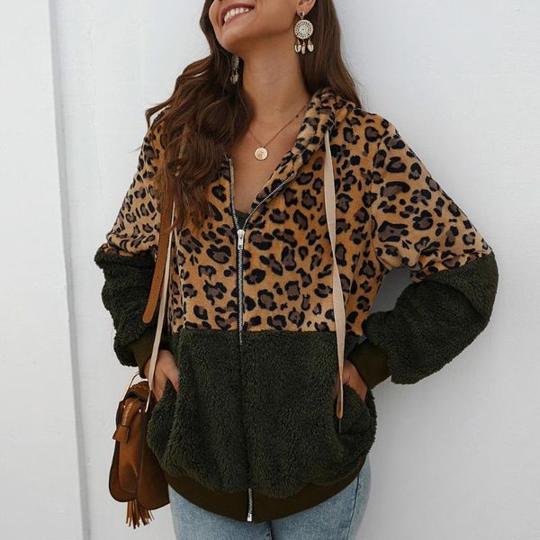 autumn jackets women leopard print patchwork fleece long sleeves cardigan zipper coat casaco jaqueta feminina chaqueta mujer, Black;brown
autumn jackets women leopard print patchwork fleece long sleeves cardigan zipper coat casaco jaqueta feminina chaqueta mujer, Black;brown