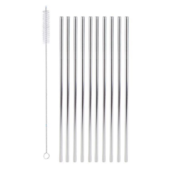 11pcs eco-friendly metal reusable stainless steel straight drinking straws with brush
11pcs eco-friendly metal reusable stainless steel straight drinking straws with brush