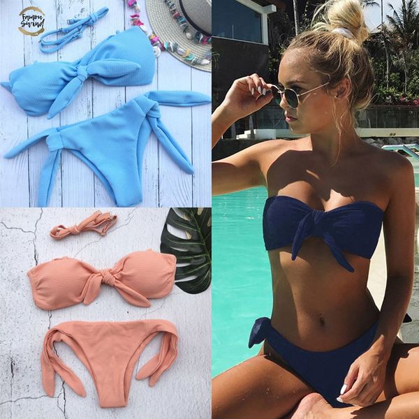 bandage mini halter bikini strapless swimwear 2019 pink swimwear ladies string tankini swimming suits for women beach wear, White;black
bandage mini halter bikini strapless swimwear 2019 pink swimwear ladies string tankini swimming suits for women beach wear, White;black