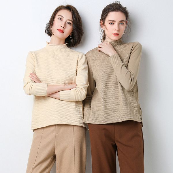 cashmere knitted pullovers sweater turtleneck women long sleeve knitwear autumn winter warm soft female jumper sweaters, White;black
cashmere knitted pullovers sweater turtleneck women long sleeve knitwear autumn winter warm soft female jumper sweaters, White;black