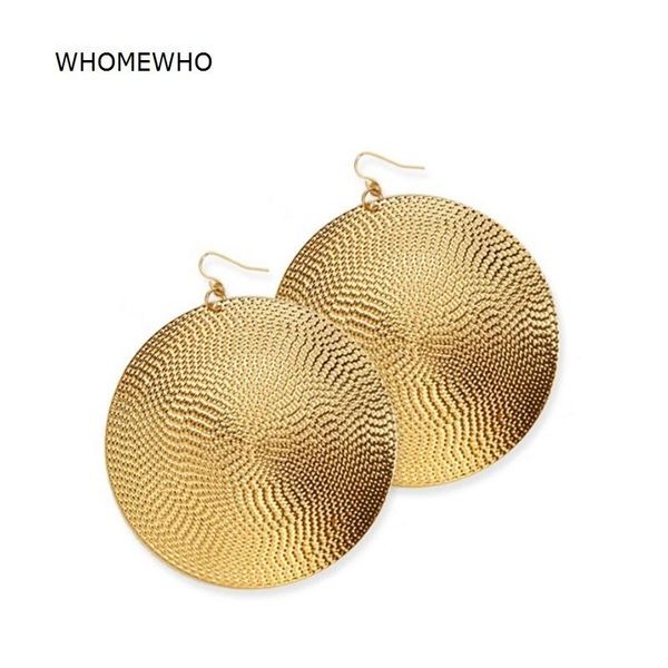 2019 new arrival trend gold metal texture geometric big round disc drop earrings fashion chic hiphop party club ear jewelry gift, Silver
2019 new arrival trend gold metal texture geometric big round disc drop earrings fashion chic hiphop party club ear jewelry gift, Silver