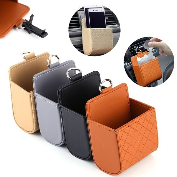 car styling pu leather coin bag case car outlet vent seat back tidy storage box pocket organizer hanging holder pouch 
car styling pu leather coin bag case car outlet vent seat back tidy storage box pocket organizer hanging holder pouch