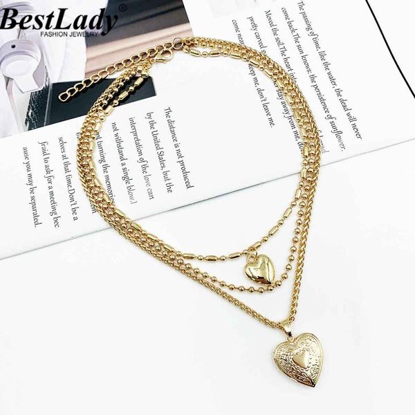 lady multi-layer women wedding gold color heart-shaped lock girls gifts pendant necklace jewelry metal statement necklace, Silver
lady multi-layer women wedding gold color heart-shaped lock girls gifts pendant necklace jewelry metal statement necklace, Silver