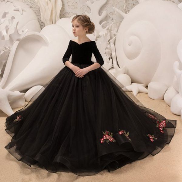 girl princess pengpeng skirt black evening dress model walking show piano dress little host dress, White;blue
girl princess pengpeng skirt black evening dress model walking show piano dress little host dress, White;blue