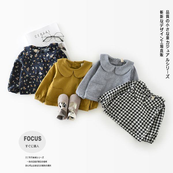 infant girls plaid shirts long sleeve ruffles collar new autumn children's cotton blouses coat kids toddler child clothing, White;black
infant girls plaid shirts long sleeve ruffles collar new autumn children's cotton blouses coat kids toddler child clothing, White;black