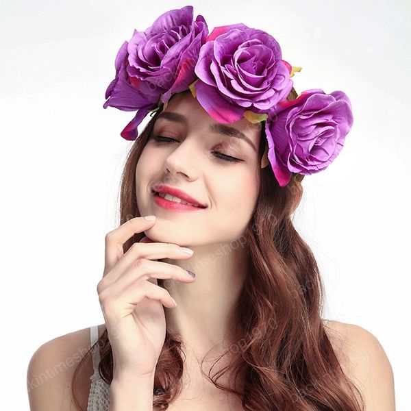 big rose elastic flower headband wedding flower crown sweet wreath bridesmaid garland elastique cheveux bride hair accessories, Slivery;white
big rose elastic flower headband wedding flower crown sweet wreath bridesmaid garland elastique cheveux bride hair accessories, Slivery;white
