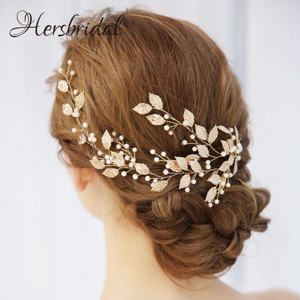 antique gold leaf bridal headpiece handmade wedding wreath pearls hair adornments for brides, Golden;white
antique gold leaf bridal headpiece handmade wedding wreath pearls hair adornments for brides, Golden;white
