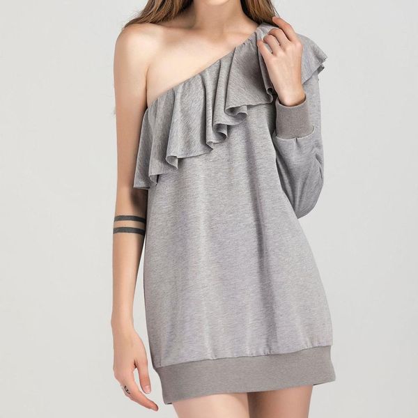 fashion summer dress female women ladies ruffles casual long sleeve dress paty elbise robe vestidos, Black;gray
fashion summer dress female women ladies ruffles casual long sleeve dress paty elbise robe vestidos, Black;gray