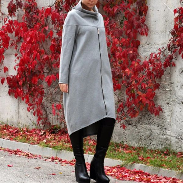 autumn winter long sweatshirt coat women fashion casual long zipper hooded jacket hoodie vintage turtleneck outerwear plus size, Black
autumn winter long sweatshirt coat women fashion casual long zipper hooded jacket hoodie vintage turtleneck outerwear plus size, Black