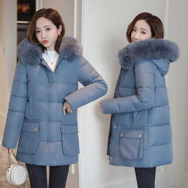 2019 new arrivals female women's coat thickening big fur collar cotton winter jacket long for women outwear parkas, Black
2019 new arrivals female women's coat thickening big fur collar cotton winter jacket long for women outwear parkas, Black