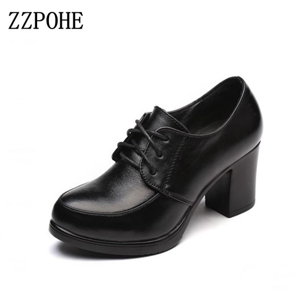 zzpohe 2017 autumn women fashion platform pumps shoes round toe lace-up med heels woman shoes ladies genuine leather wedge shoes cj191217, Black
zzpohe 2017 autumn women fashion platform pumps shoes round toe lace-up med heels woman shoes ladies genuine leather wedge shoes cj191217, Black