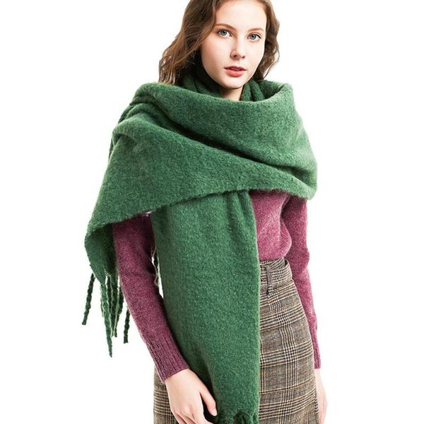glorystar women warm solid tassel thickening winter scarf women shawl foulard femme bufandas invierno mujer echarpe hiver femme, Blue;gray
glorystar women warm solid tassel thickening winter scarf women shawl foulard femme bufandas invierno mujer echarpe hiver femme, Blue;gray