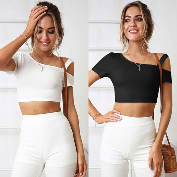 Women Summer One Shoulder T-Shirt Tee Tops Casual Party Slim Fit Blouse Clubwear
Women Summer One Shoulder T-Shirt Tee Tops Casual Party Slim Fit Blouse Clubwear