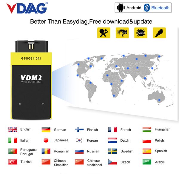 vdm ii wifi & bluetooth automotive code scanner vdm2 full system v5.5 multi-language as easydiag for android 4.0 8.0 7.0
vdm ii wifi & bluetooth automotive code scanner vdm2 full system v5.5 multi-language as easydiag for android 4.0 8.0 7.0