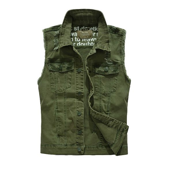 nice man slim fit vest cowboy ripped jacket camouflage men denim vest vintage sleeveless washed jeans waistcoat, Black;white
nice man slim fit vest cowboy ripped jacket camouflage men denim vest vintage sleeveless washed jeans waistcoat, Black;white