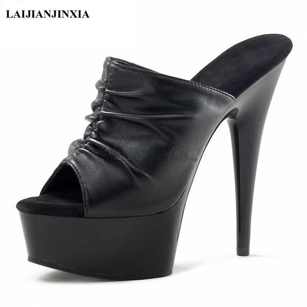 laijianjinxia new pattern superior quality sandals super high heel shoes 15cm thin heels fashion show nightclub shoes, Black
laijianjinxia new pattern superior quality sandals super high heel shoes 15cm thin heels fashion show nightclub shoes, Black