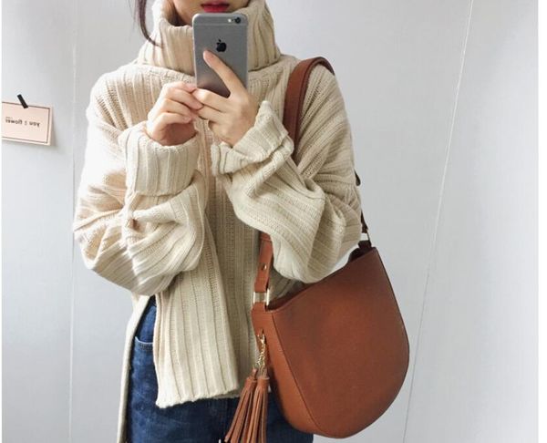 autumn winter white turtleneck sweater korean style women black ribbed pullover sweater slit, White;black
autumn winter white turtleneck sweater korean style women black ribbed pullover sweater slit, White;black