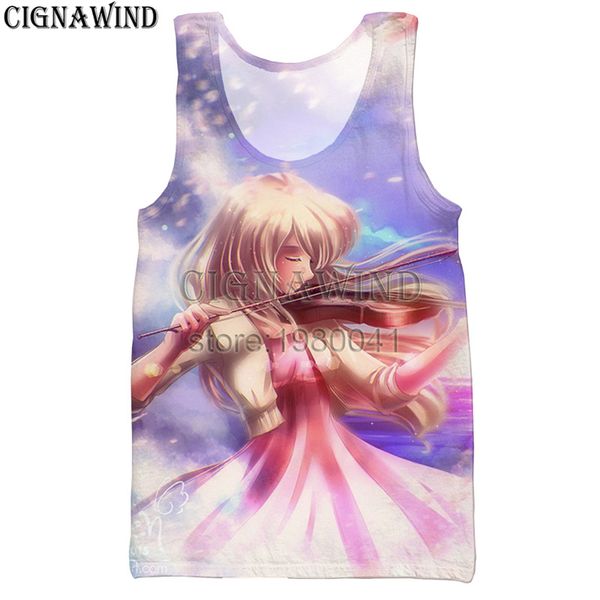 new summer anime april is your lie vest men/women 3d printing vests casual harajuku style bodybuilding streetwear, White;black
new summer anime april is your lie vest men/women 3d printing vests casual harajuku style bodybuilding streetwear, White;black