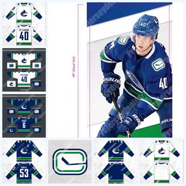 40 Elias Pettersson 2019-2020 Vancouver Canucks Jersey 53 Bo Horvat 6 Brock Boeser 26 Antoine Roussel 23 Alexander Edler 21 Loui Eriksson
40 Elias Pettersson 2019-2020 Vancouver Canucks Jersey 53 Bo Horvat 6 Brock Boeser 26 Antoine Roussel 23 Alexander Edler 21 Loui Eriksson