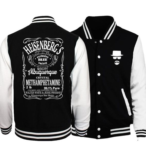 breaking bad heisenberg plus size men jacket 2017 spring baseball jackets men coat fashion hoodies sportwear s-5xl, Black;brown
breaking bad heisenberg plus size men jacket 2017 spring baseball jackets men coat fashion hoodies sportwear s-5xl, Black;brown