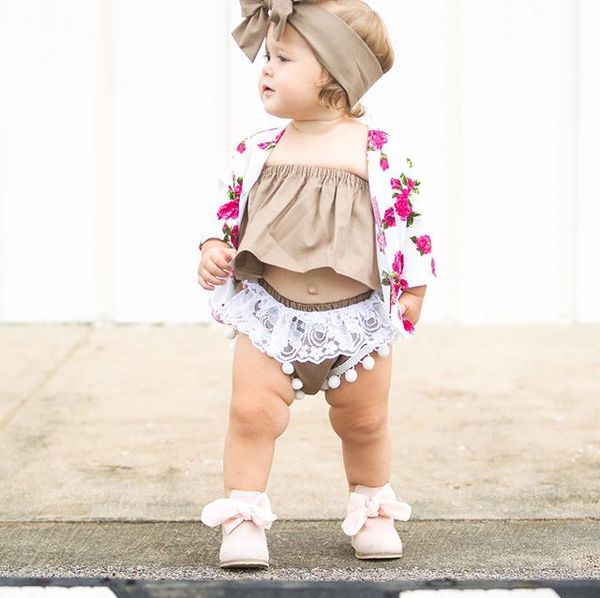 newborn baby girl clothes 3pcs off shoulder crop blouse+lace tassel shorts headband summer set 0-24m, White
newborn baby girl clothes 3pcs off shoulder crop blouse+lace tassel shorts headband summer set 0-24m, White