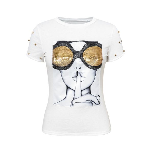 face graphic sequins short sleeve ruched t shirt women black casual funny tees female cute summer plus size tee shirt, White
face graphic sequins short sleeve ruched t shirt women black casual funny tees female cute summer plus size tee shirt, White