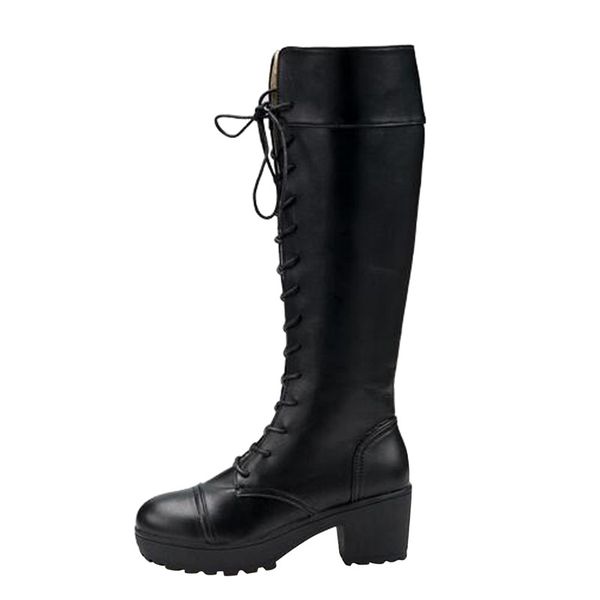 sailing lu new women knee high boots platform motorcycle boots cool shoes woman lace-up thick med heels fashion xwx6250, Black
sailing lu new women knee high boots platform motorcycle boots cool shoes woman lace-up thick med heels fashion xwx6250, Black