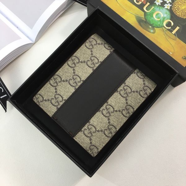 new black real leather short men wallet with box classic letter canvas bee purses women card holder size 11-9-1 cm 459141, Red;black
new black real leather short men wallet with box classic letter canvas bee purses women card holder size 11-9-1 cm 459141, Red;black