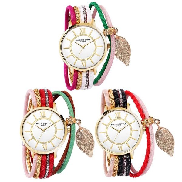 lvpai women girl vintage watches fashion round dial quartz watch women leaf pendant bracelet watches relogios feminino dames, Slivery;brown
lvpai women girl vintage watches fashion round dial quartz watch women leaf pendant bracelet watches relogios feminino dames, Slivery;brown