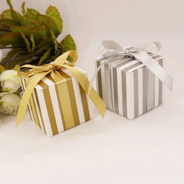 gold/silver stripe candy box with ribbon square shaped birthday gift box wedding party decoration supply
gold/silver stripe candy box with ribbon square shaped birthday gift box wedding party decoration supply