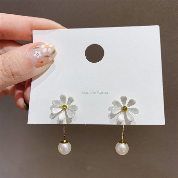 korean fashion white flower earrings 2020 summer new big simulated-pearl floral long drop dangle earrings jewelry pendientes, Silver
korean fashion white flower earrings 2020 summer new big simulated-pearl floral long drop dangle earrings jewelry pendientes, Silver