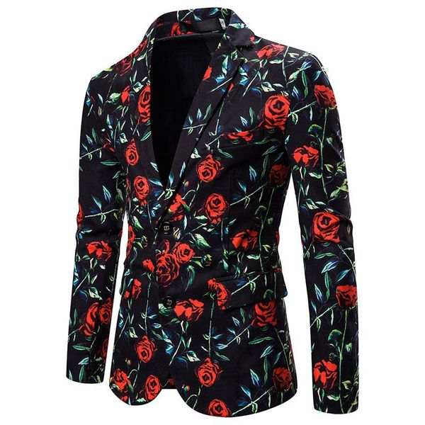 rose floral blazer masculino brand slim fit men blazer party wedding groom tuxedo suit jacket stage singer veste costume homme, White;black
rose floral blazer masculino brand slim fit men blazer party wedding groom tuxedo suit jacket stage singer veste costume homme, White;black