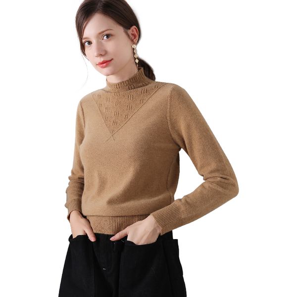 smpevrg cashemre sweater women pullover long sleeve half high collar pullover female knitted sweater pull femme jumper soft warm, White;black
smpevrg cashemre sweater women pullover long sleeve half high collar pullover female knitted sweater pull femme jumper soft warm, White;black