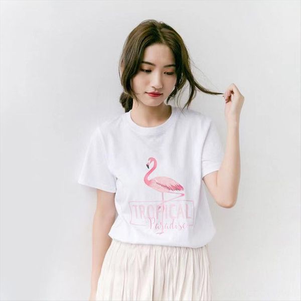 2020 loose fat large size cotton short-sleeved t-shirt female round collar versatile student women's top, White
2020 loose fat large size cotton short-sleeved t-shirt female round collar versatile student women's top, White