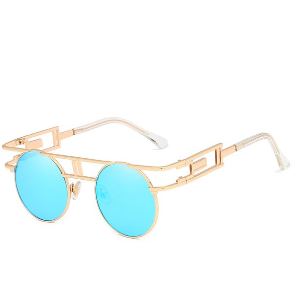 2019 new trend designer europe and america gothic style steampunk sunglasses personality sunglasses metal uv 400, White;black 
2019 new trend designer europe and america gothic style steampunk sunglasses personality sunglasses metal uv 400, White;black