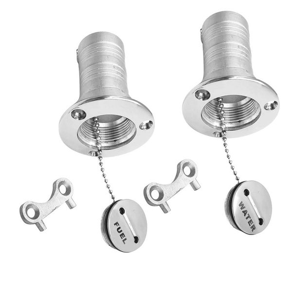 2pcs stainless steel 316 marine boat deck gas petrol fuel & water filler with key cap and keys for boats yacht 38mm 1-1/2inch
2pcs stainless steel 316 marine boat deck gas petrol fuel & water filler with key cap and keys for boats yacht 38mm 1-1/2inch