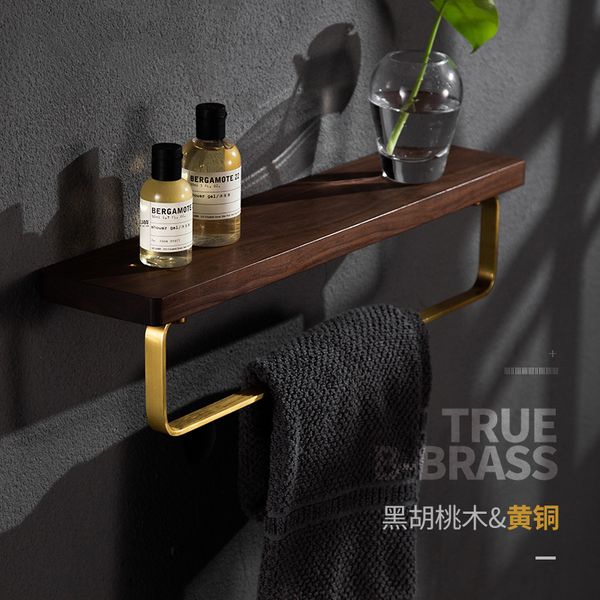 american black walnut wood bathroom hardware set creative towel ring cosmetics mirror front shelf wall mounted brass shaver rack
american black walnut wood bathroom hardware set creative towel ring cosmetics mirror front shelf wall mounted brass shaver rack