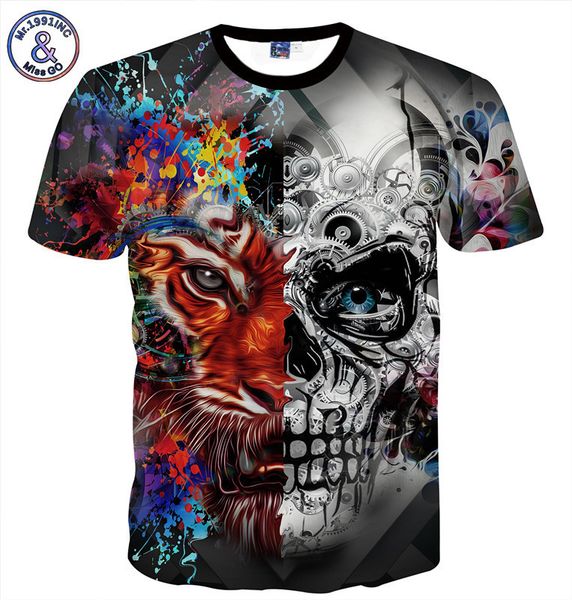 mens designer summer avant-garde tiger skull head creative contrast color stitching 3d digital printing, White;black
mens designer summer avant-garde tiger skull head creative contrast color stitching 3d digital printing, White;black