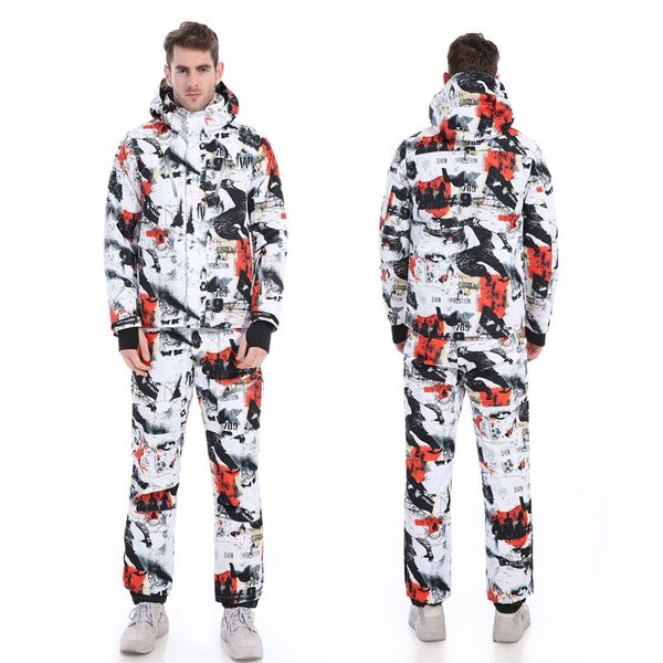 winter impression new men ski suit super warm clothing skiing snowboard jacket+pants suit windproof waterproof winter wear 
winter impression new men ski suit super warm clothing skiing snowboard jacket+pants suit windproof waterproof winter wear