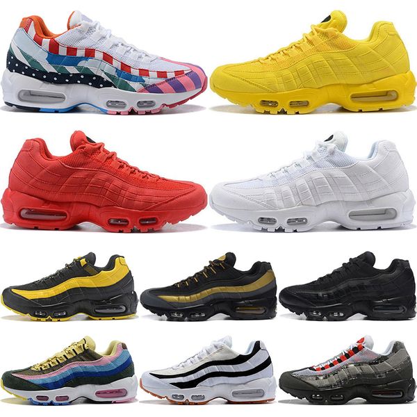 2019 New Cushion 95 Premium Triple Black White 95s Men Running Shoes OG Grape Neon Red Trainers Desinger Sports Sneakers Eur 36-46
2019 New Cushion 95 Premium Triple Black White 95s Men Running Shoes OG Grape Neon Red Trainers Desinger Sports Sneakers Eur 36-46