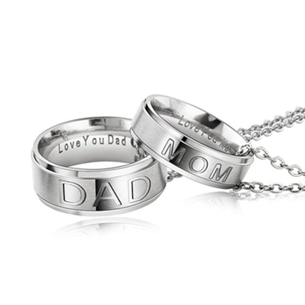fashion stainless steel jewelry popular jewelry dad mom of necklace titanium steel pendant accessories statement, Silver
fashion stainless steel jewelry popular jewelry dad mom of necklace titanium steel pendant accessories statement, Silver
